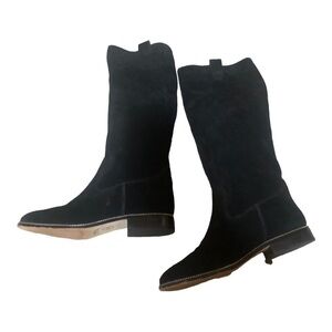 MK Women’s Black Suede Boot Size 7 in Excellent Used Condition